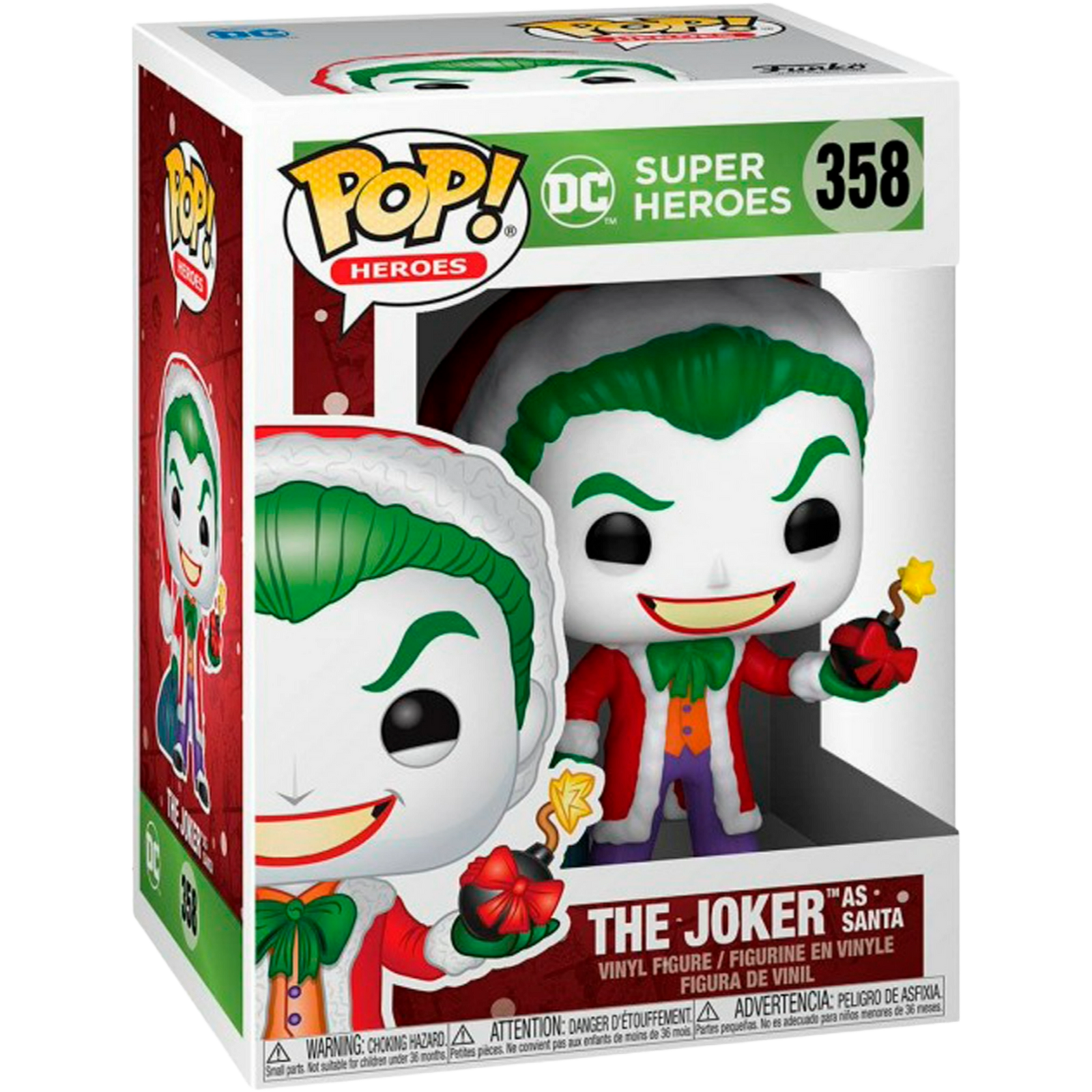 Funko Pop! Heroes: DC Super Heroes - The Joker As Santa #358