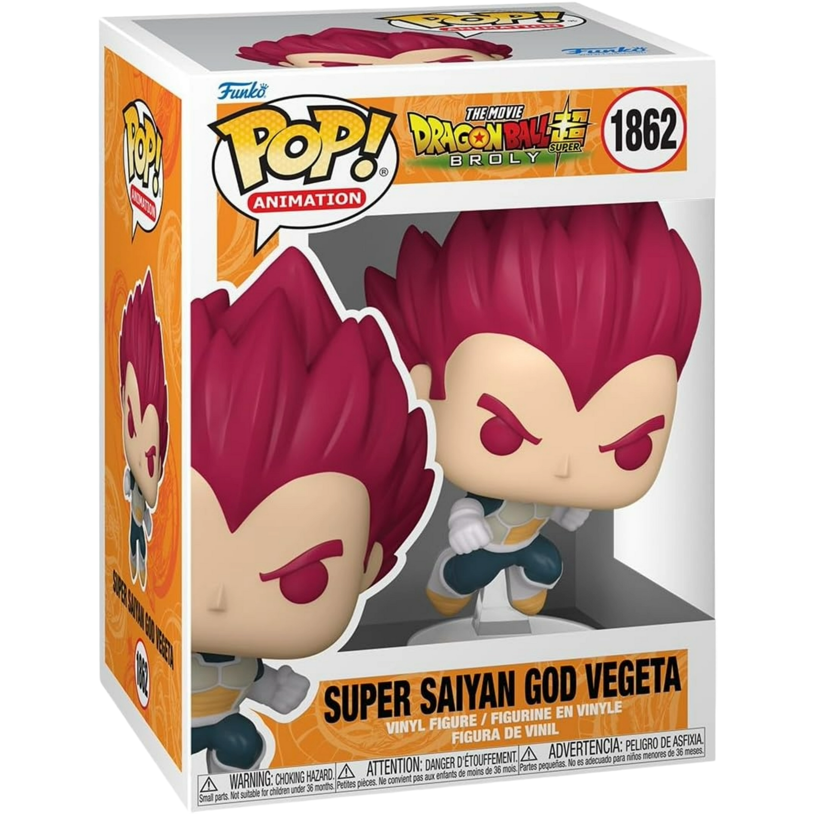 Funko Pop! Animation: Dragon Ball Super - Super Saiyan God Vegeta #1862