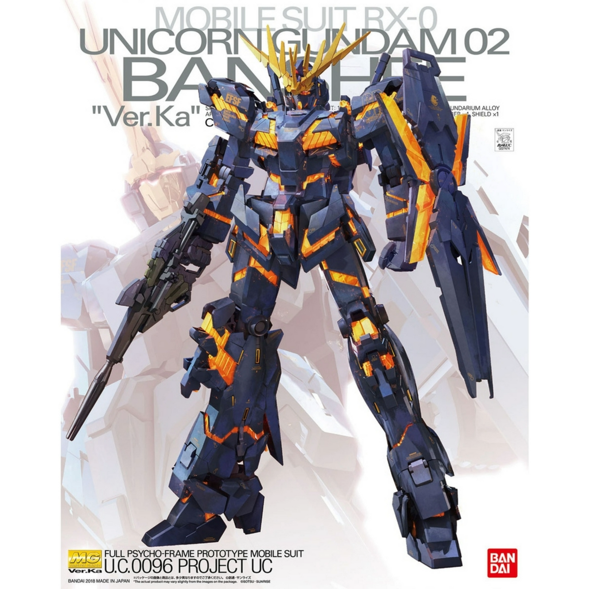 BANDAI / Hobby MG: Gundam UC - Unicorn Gundam 02 Banshee [Ver. Ka] (Escala 1/100)