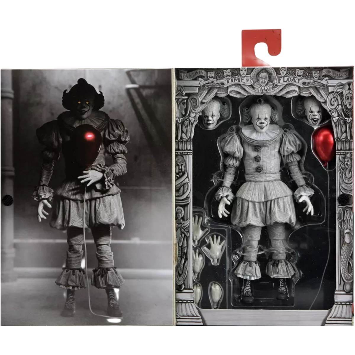 NECA Ultimate: IT Welcome To Derry - Black & White Pennywise