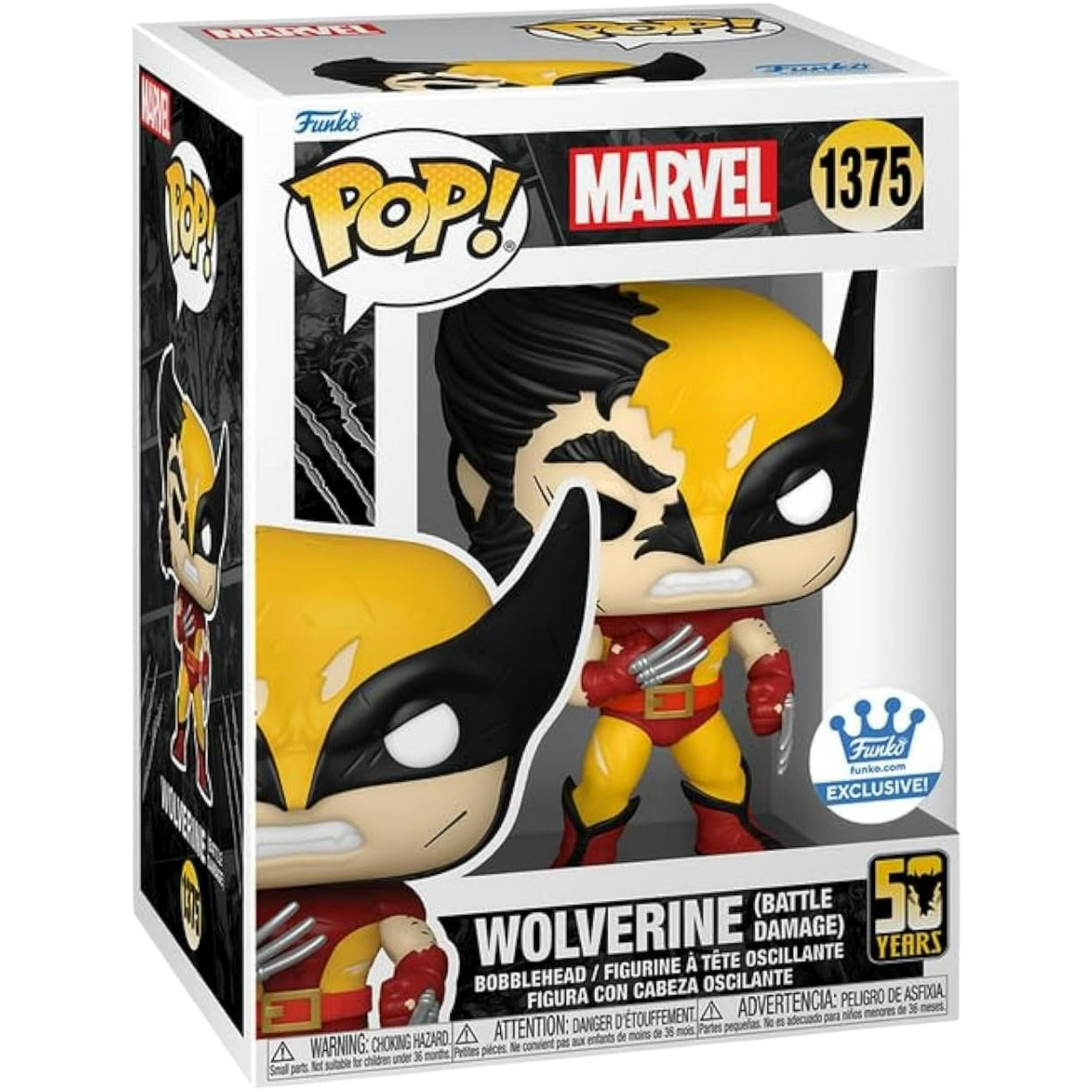 Funko Pop! Heroes: Marvel - Wolverine (Battle Damage) #1375