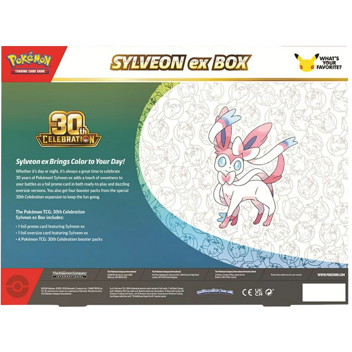 Pokémon TCG: 30th Celebration EX Box (Aleatorio)