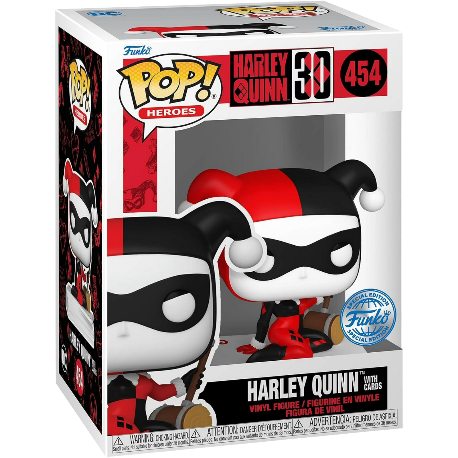 Funko Pop! Heroes: Harley Quinn 30th - Harley Quinn With Cards #454