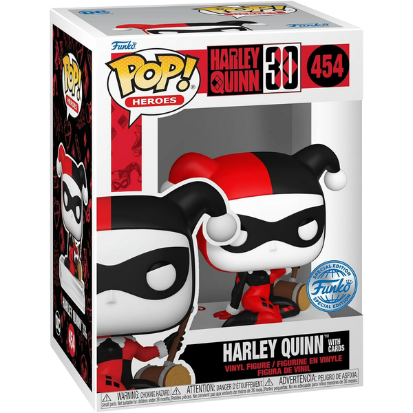 Funko Pop! Heroes: Harley Quinn 30th - Harley Quinn With Cards #454
