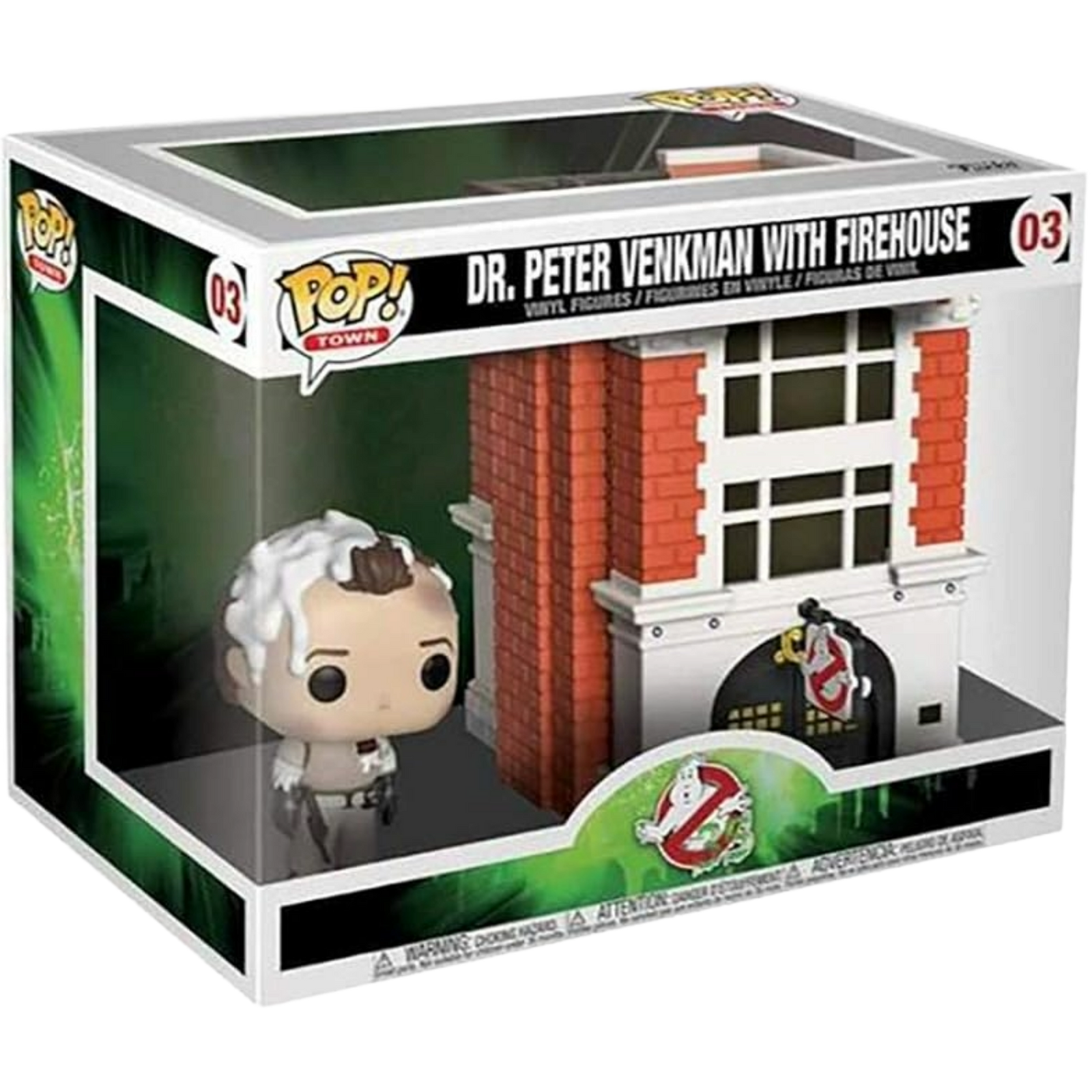 Funko Pop! Town: Ghostbusters - Dr. Peter Venkman With Firehouse #03