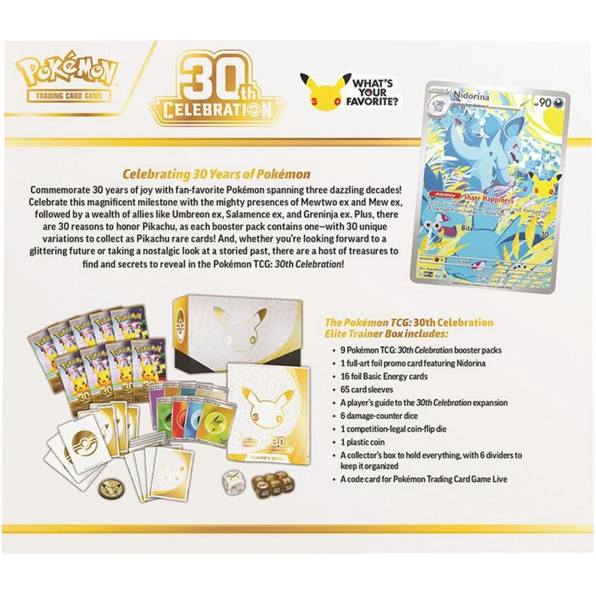 Pokémon TCG: 30th Celebration (Elite Trainer Box)