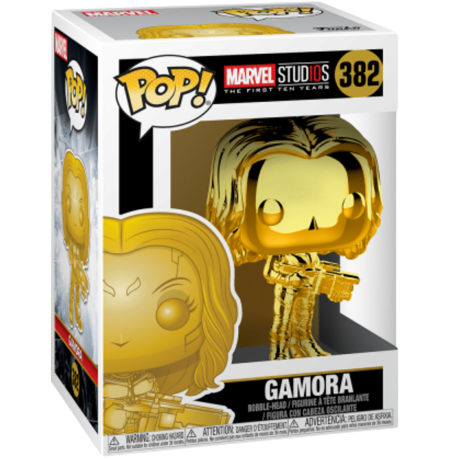 Funko Pop! Heroes: Marvel Studios The First Ten Years - Gamora (Gold Chrome) #382