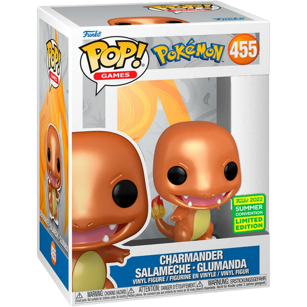 Funko Pop! Games: Pokémon - Charmander (Metallic) #455