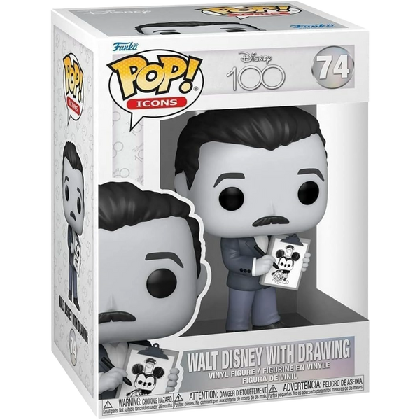 Funko Pop! Icons: Disney 100th - Walt Disney With Drawing #74