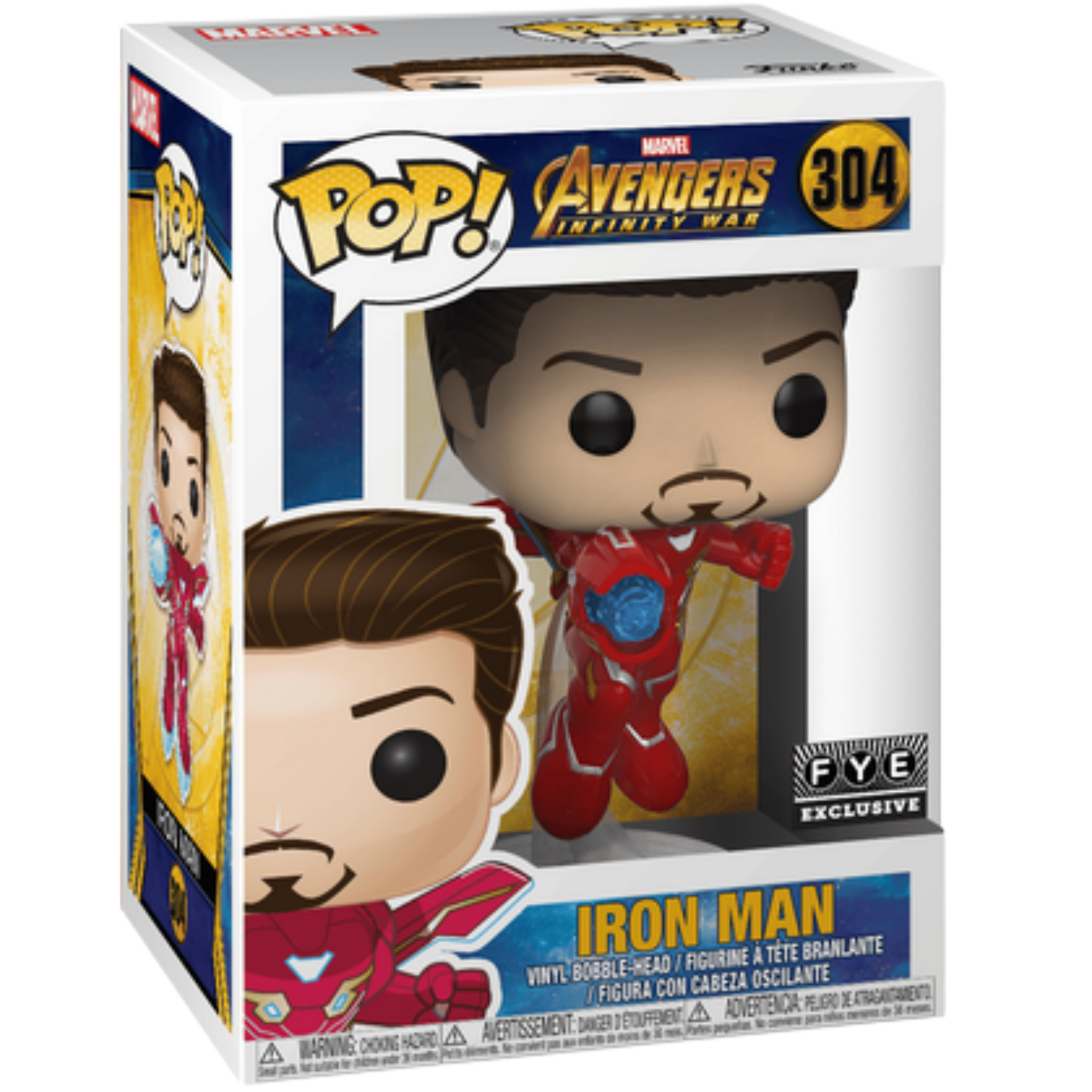 Funko Pop! Movies: Avengers Infinity War - Iron Man (Unmasked) #304