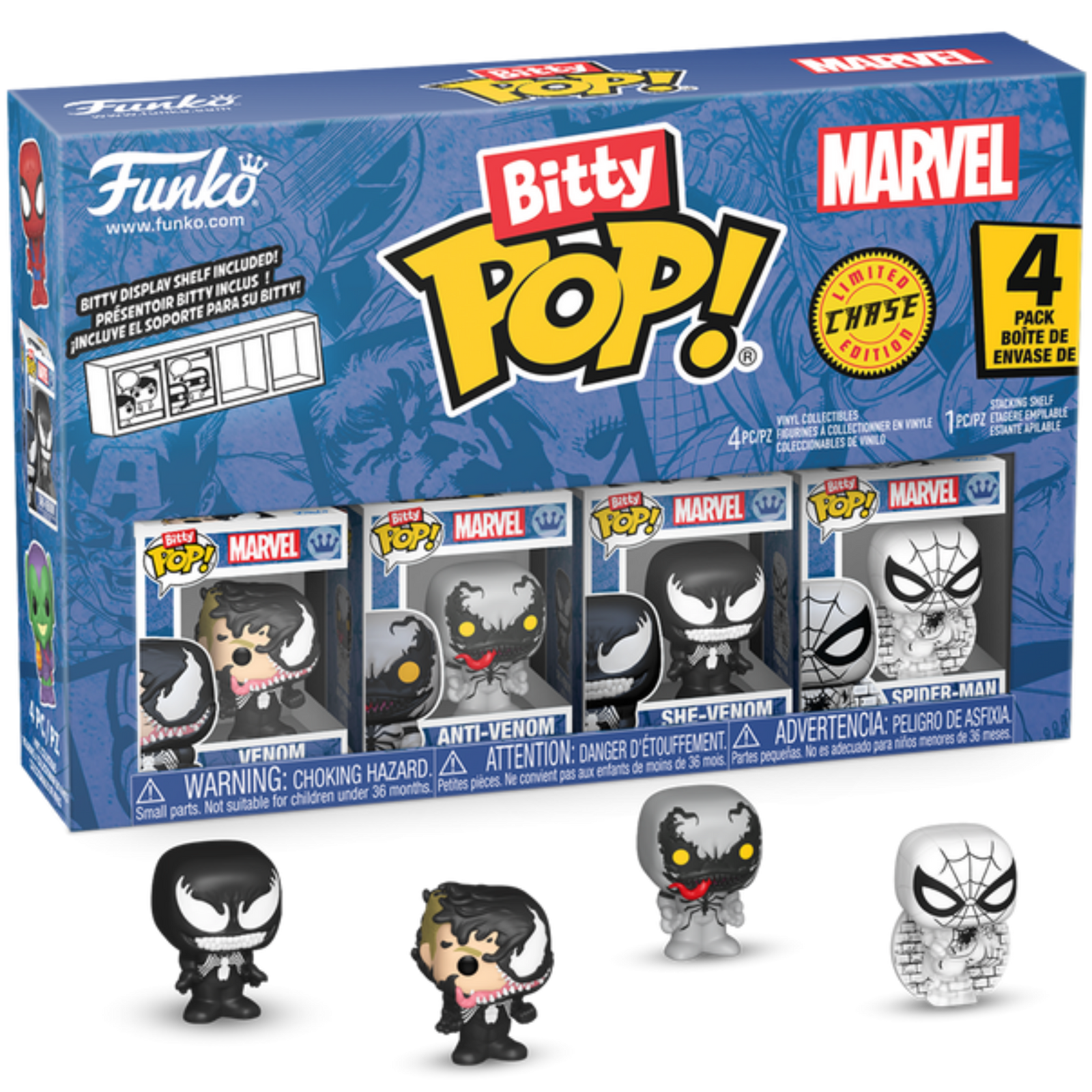 Funko Bitty Pop!: Marvel Spider-Man 4-Pack Series