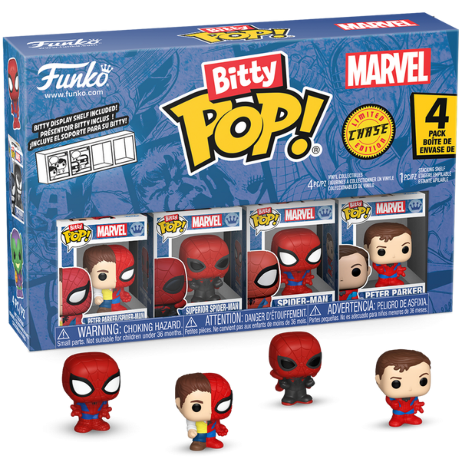 Funko Bitty Pop!: Marvel Spider-Man 4-Pack Series