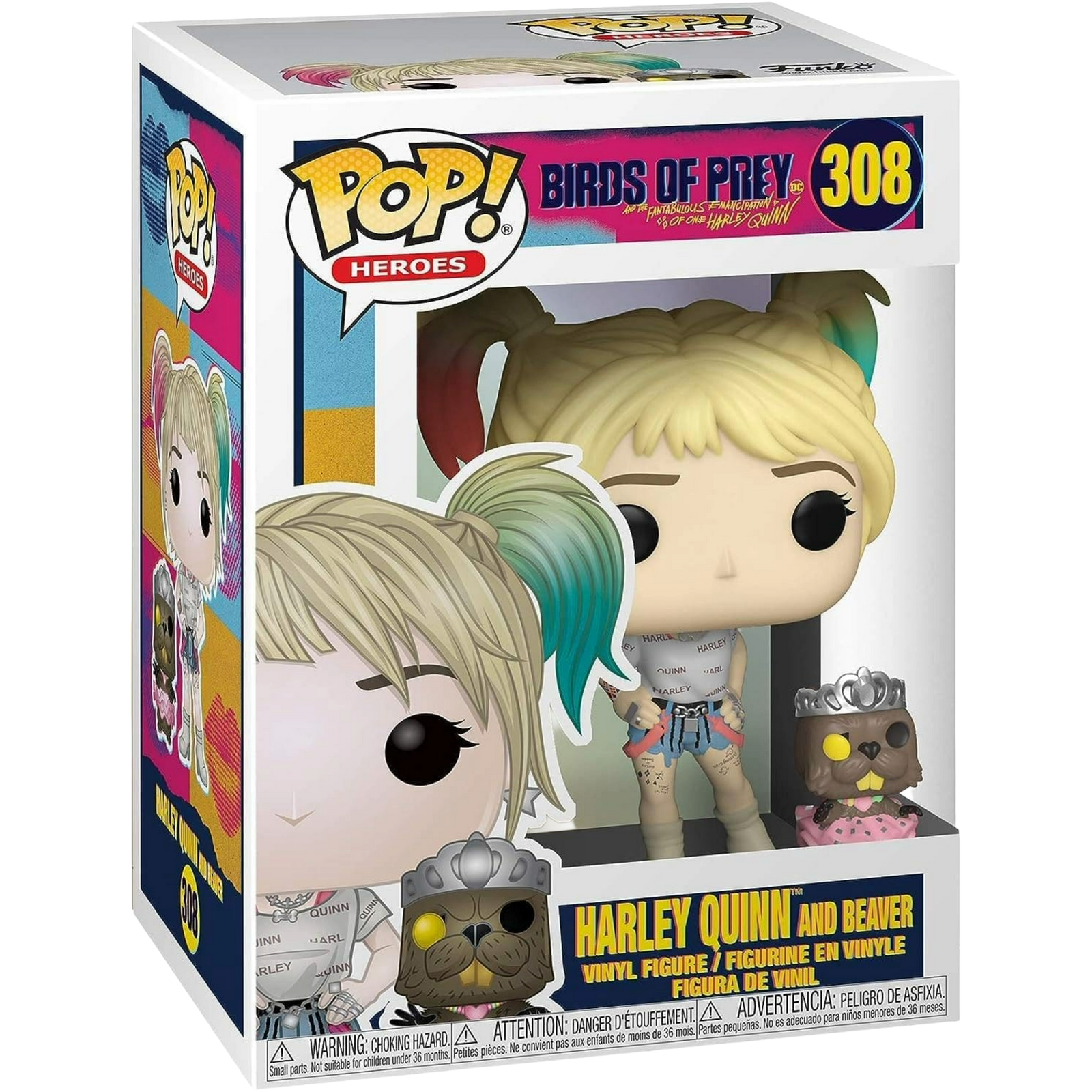 Funko Pop! Heroes: Birds Of Prey - Harley Quinn And Beaver #308