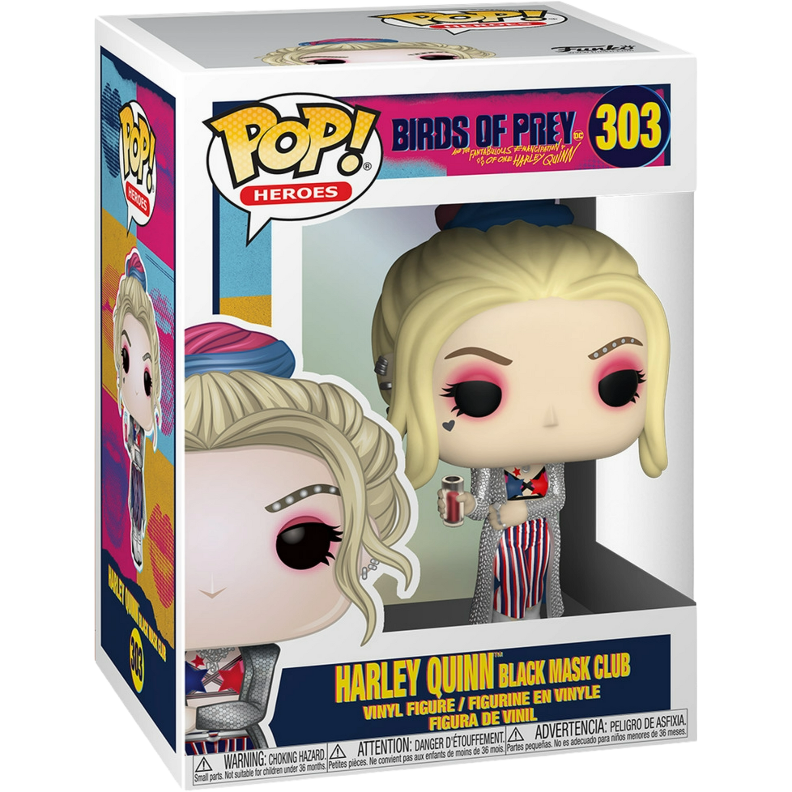 Funko Pop! Heroes: Birds Of Prey - Harley Quinn Black Mask Club #303