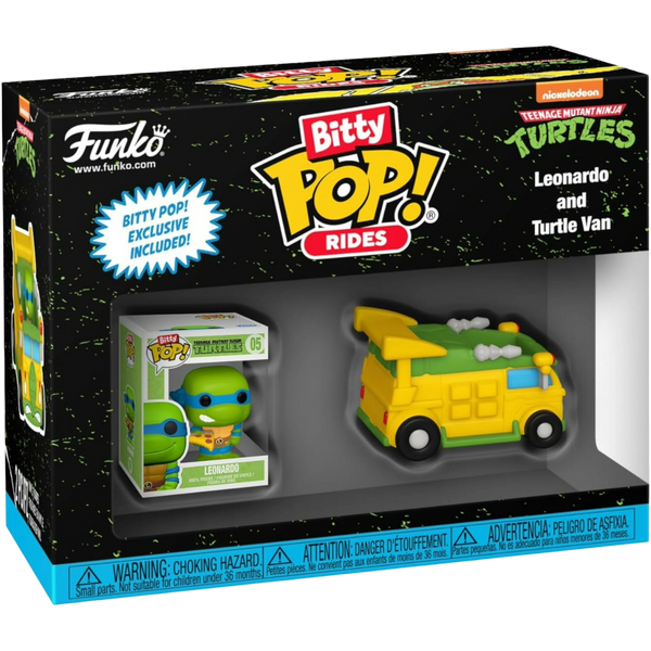 Funko Bitty Pop! Rides: Teenage Mutant Ninja Turtles - Leonardo And Turtle Van