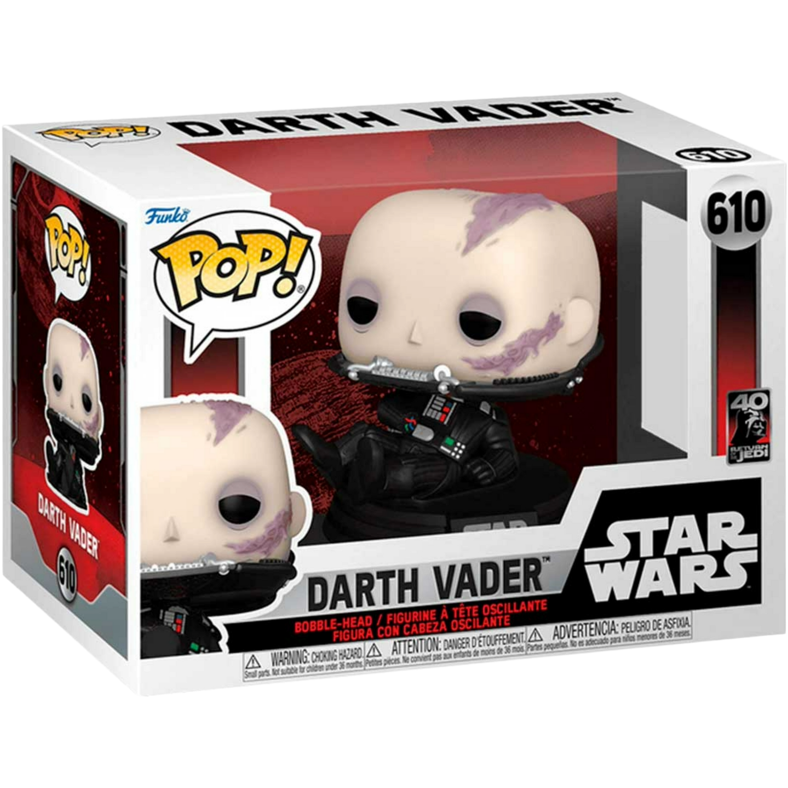 Funko Pop! Movies: Star Wars - Darth Vader (Unmasked) #610
