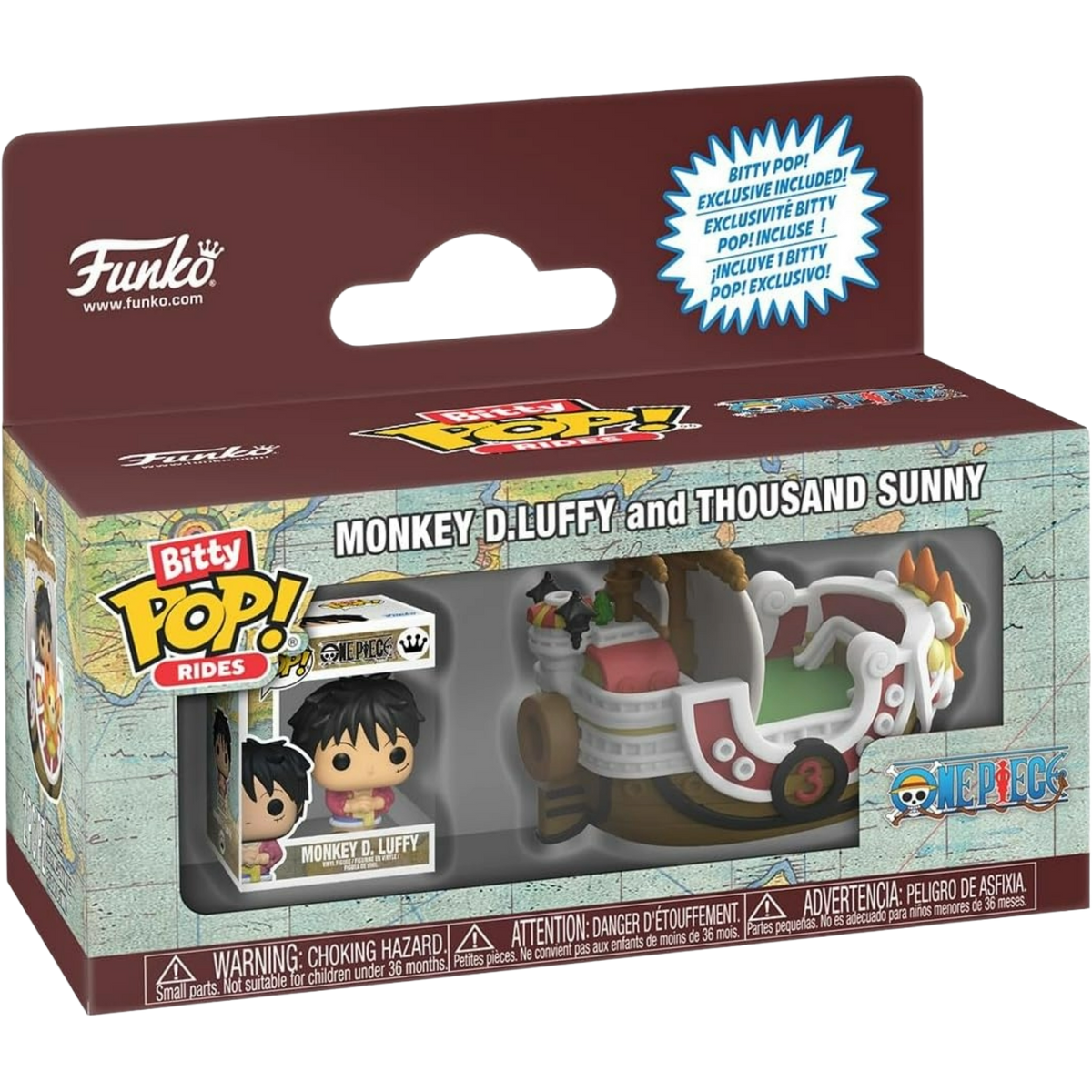 Funko Bitty Pop! Rides: One Piece - Monkey D. Luffy And Thousand Sunny