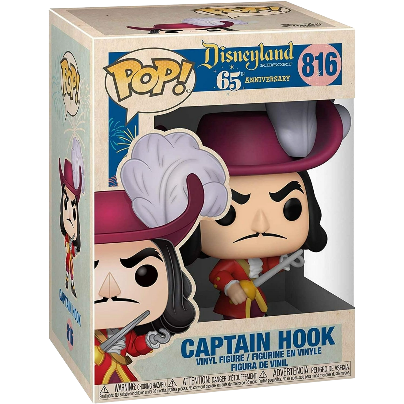 Funko Pop! Disney: Disneyland 65th - Captain Hook #816