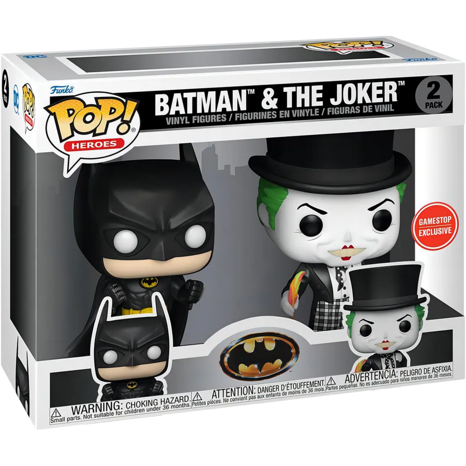 Funko Pop! Heroes: DC Comics - Batman & The Joker (2-Pack)