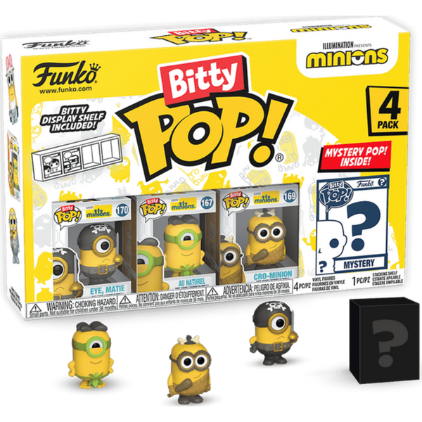 Funko Bitty Pop!: Minions 4-Pack Series