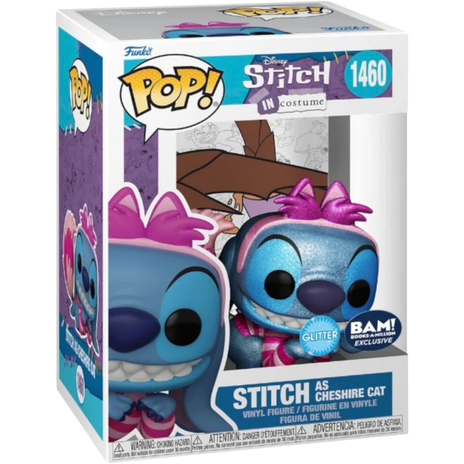Funko Pop! Disney: Stitch In Costume - Stitch As Cheshire Cat (Glitter) #1460