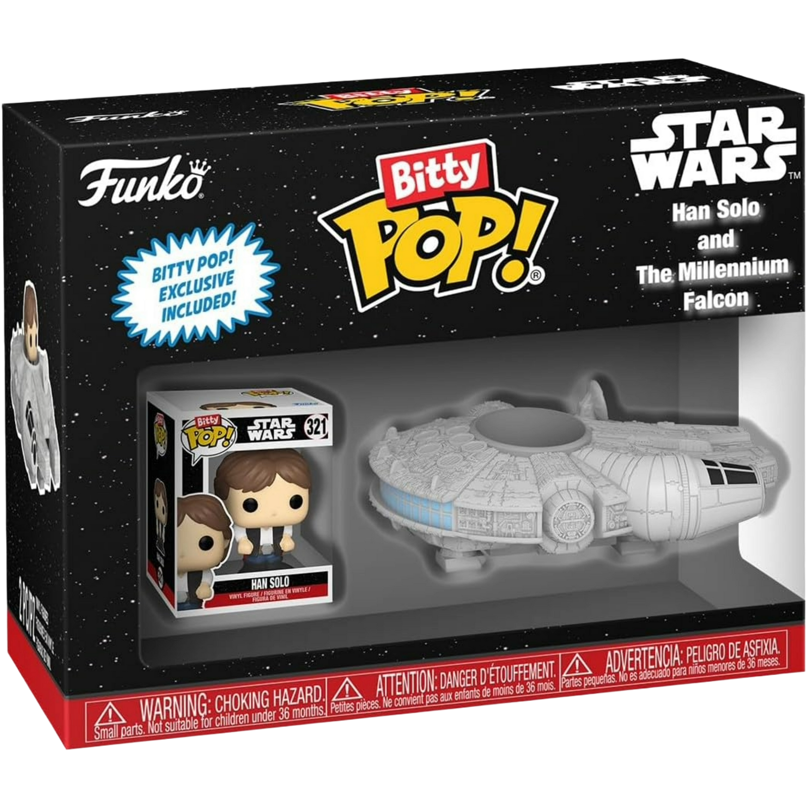 Funko Bitty Pop! Rides: Star Wars - Han Solo And The Millennium Falcon