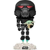 Funko Pop! TV: The Mandalorian - Dark Trooper With Grogu #488