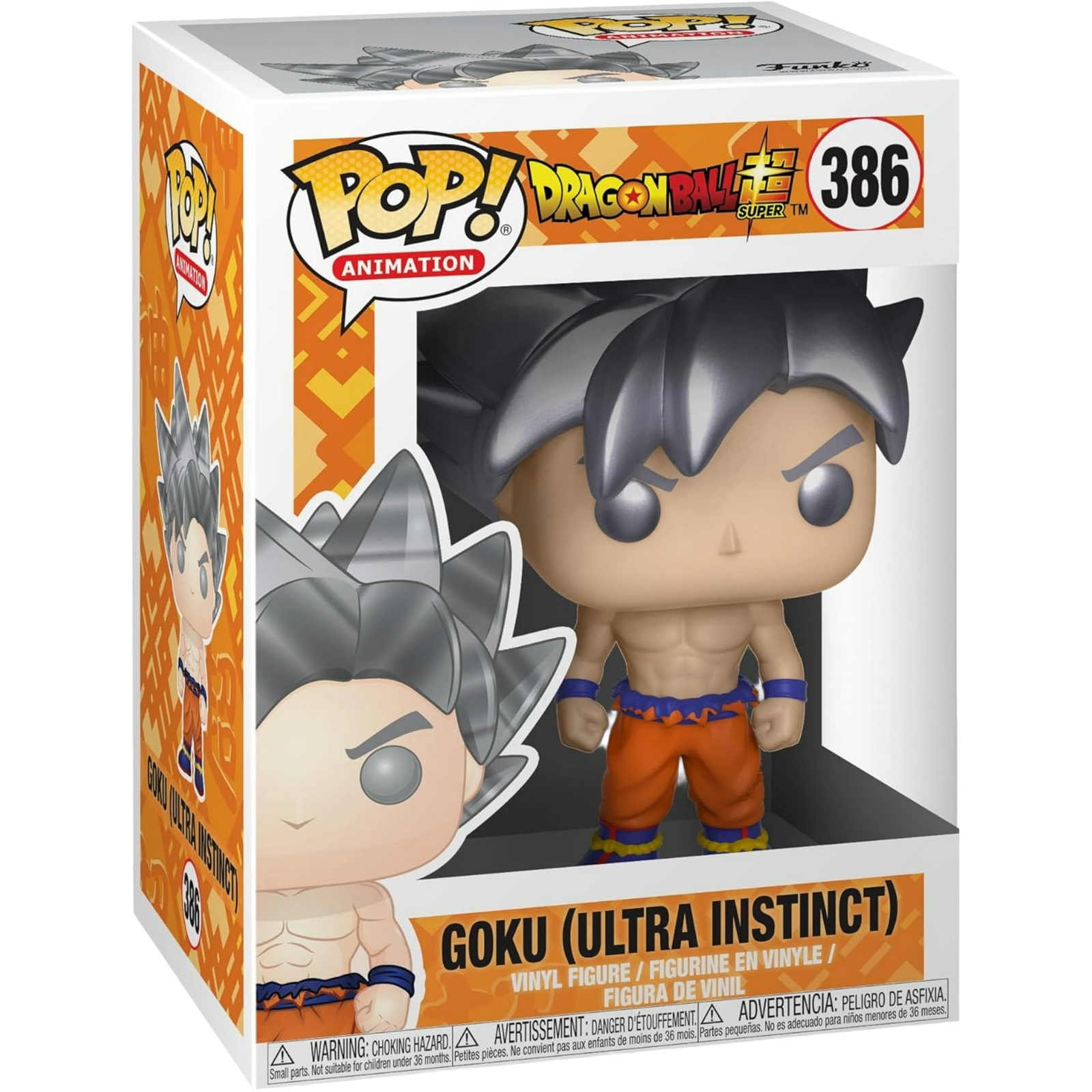 Funko Pop! Animation: Dragon Ball Super - Goku (Ultra Instinct) #386