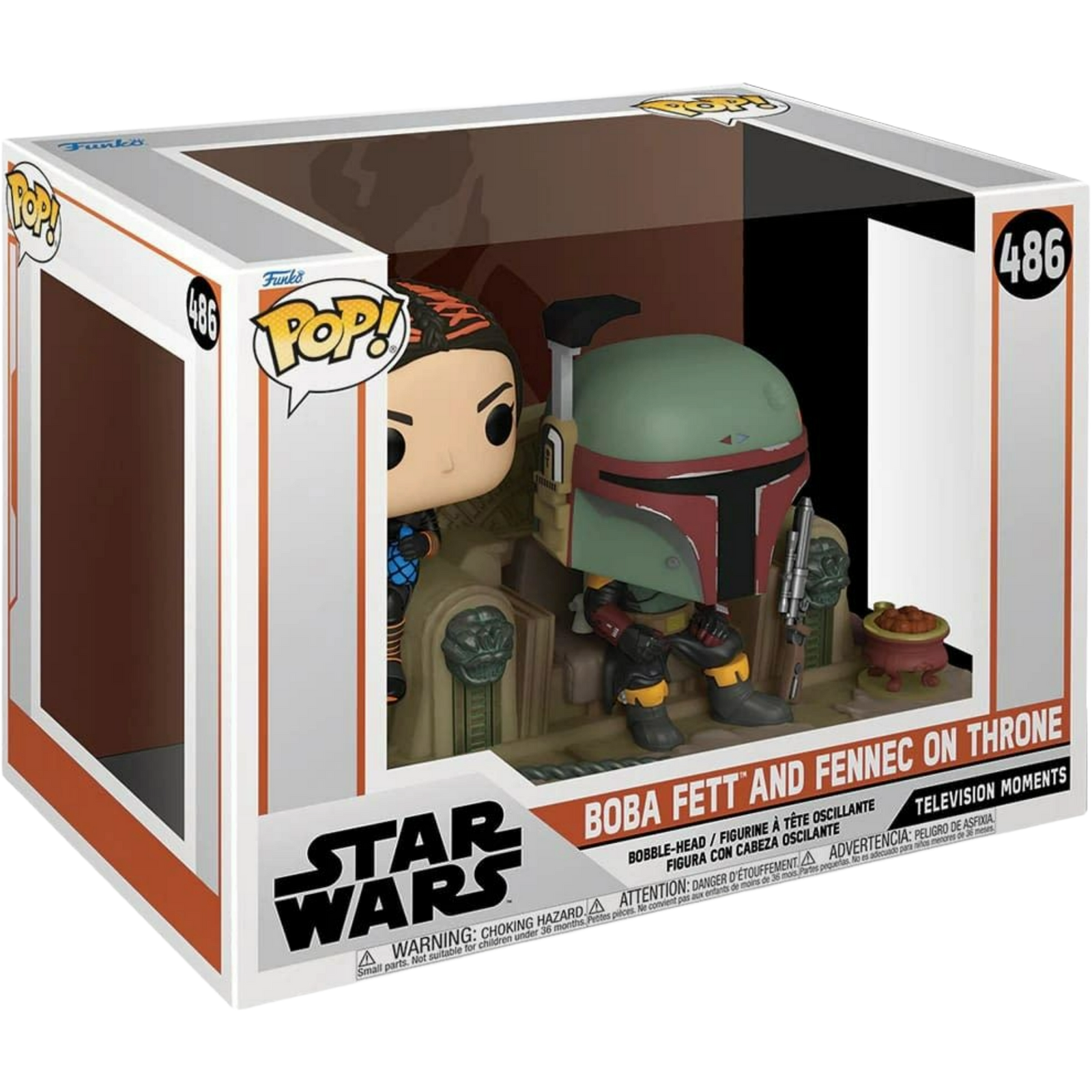 Funko Pop! Moment: The Mandalorian - Boba Fett And Fennec On Throne #486