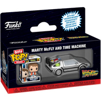 Funko Bitty Pop! Rides: Back To The Future - Marty McFly And Time Machine