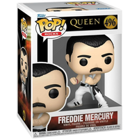 Funko Pop! Rocks: Queen - Freddie Mercury (White Singlet) #496