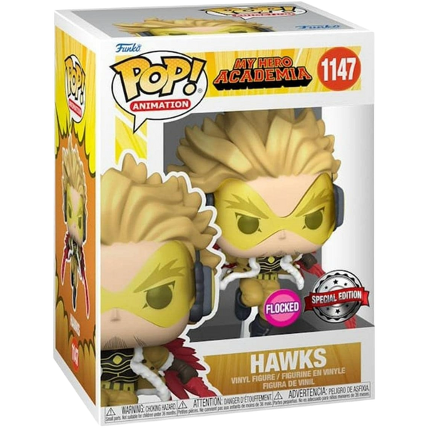 Funko Pop! Animation: My Hero Academia - Hawks (Flocked) #1147