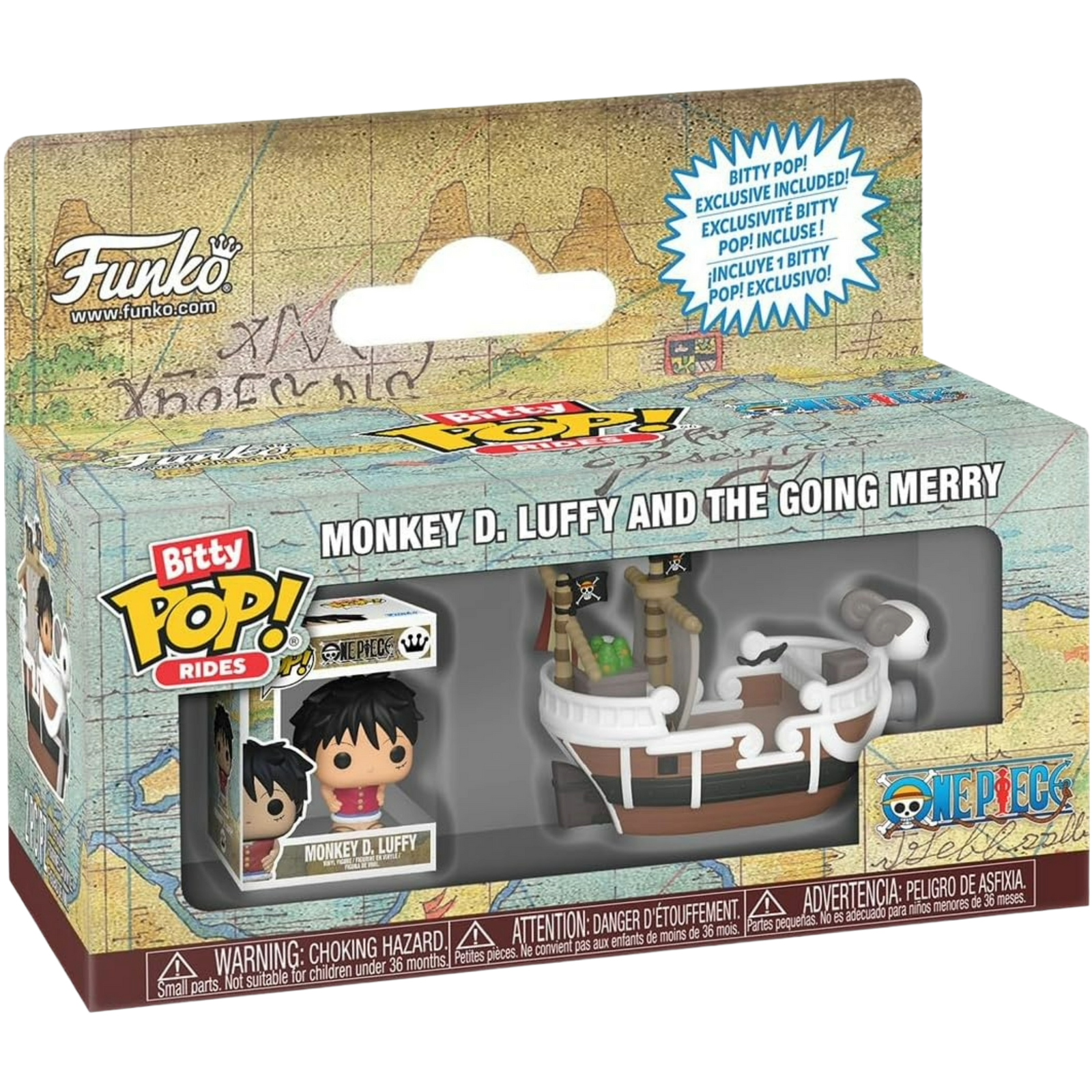 Funko Bitty Pop! Rides: One Piece - Monkey D. Luffy And The Going Merry