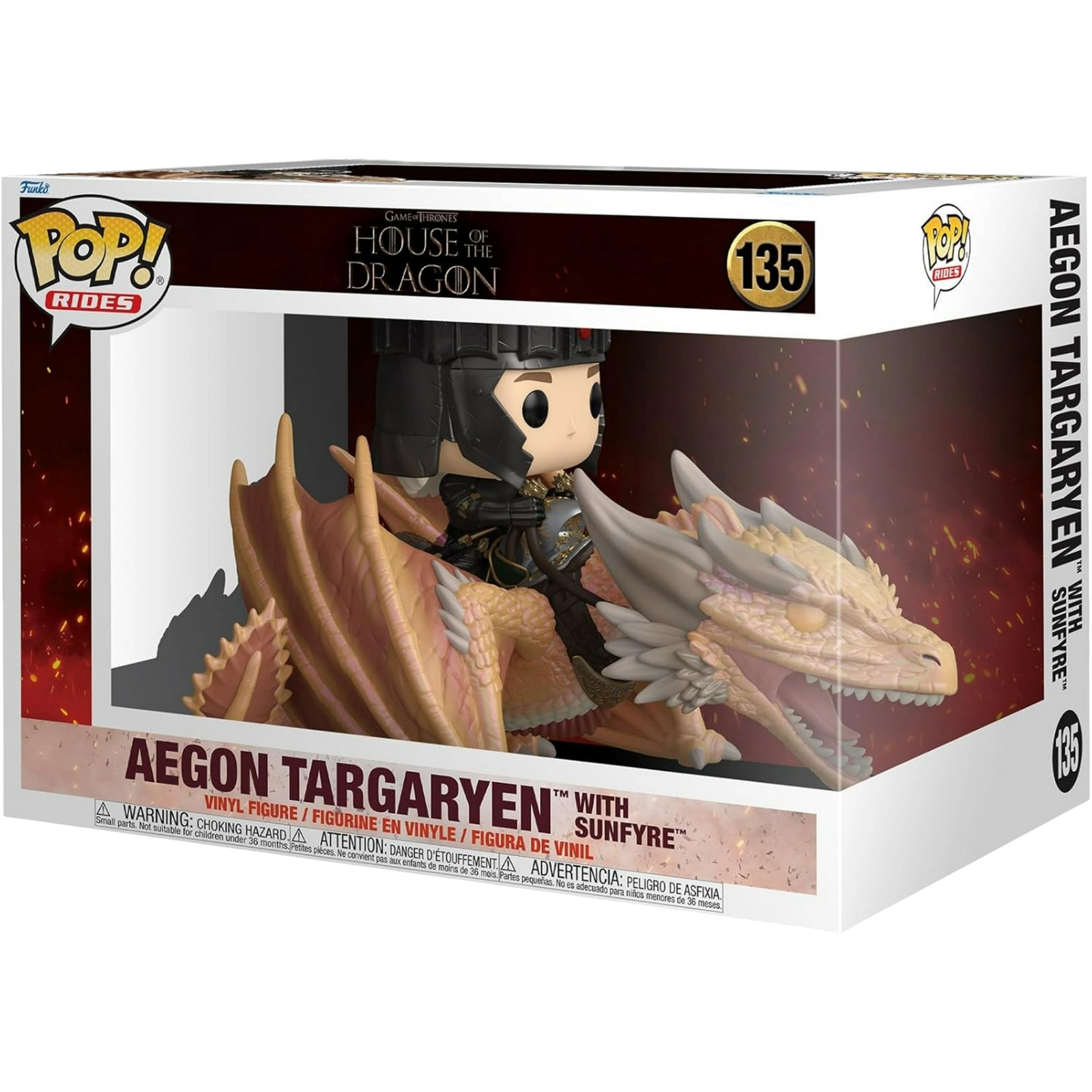 Funko Pop! Rides: House Of The Dragon - Aegon Targaryen With Sunfyre #135