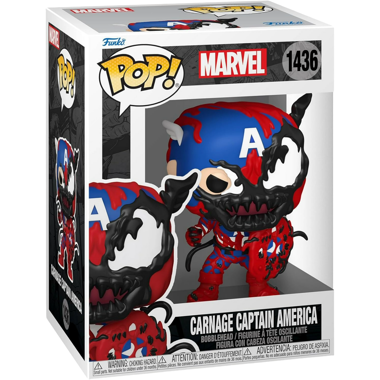 Funko Pop! Heroes: Marvel - Carnage Captain America #1436