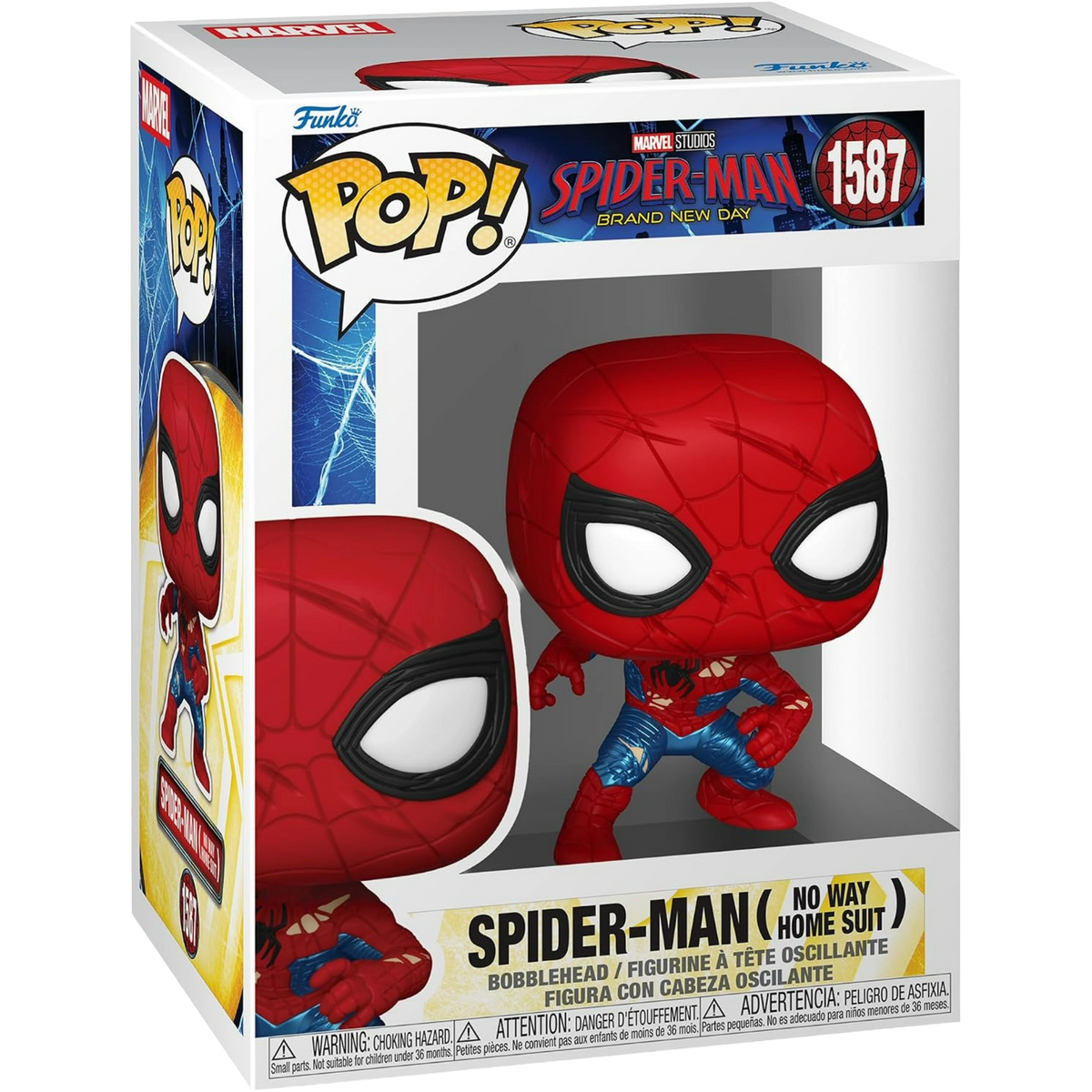 Funko Pop! Movies: Spider-Man Brand New Day - Spider-Man (No Way Home Suit) #1587
