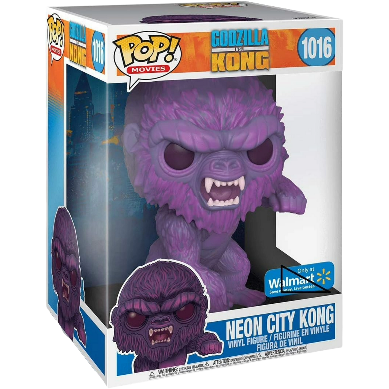 Funko Pop! Jumbo: Godzilla Vs. Kong - Neon City Kong #1016