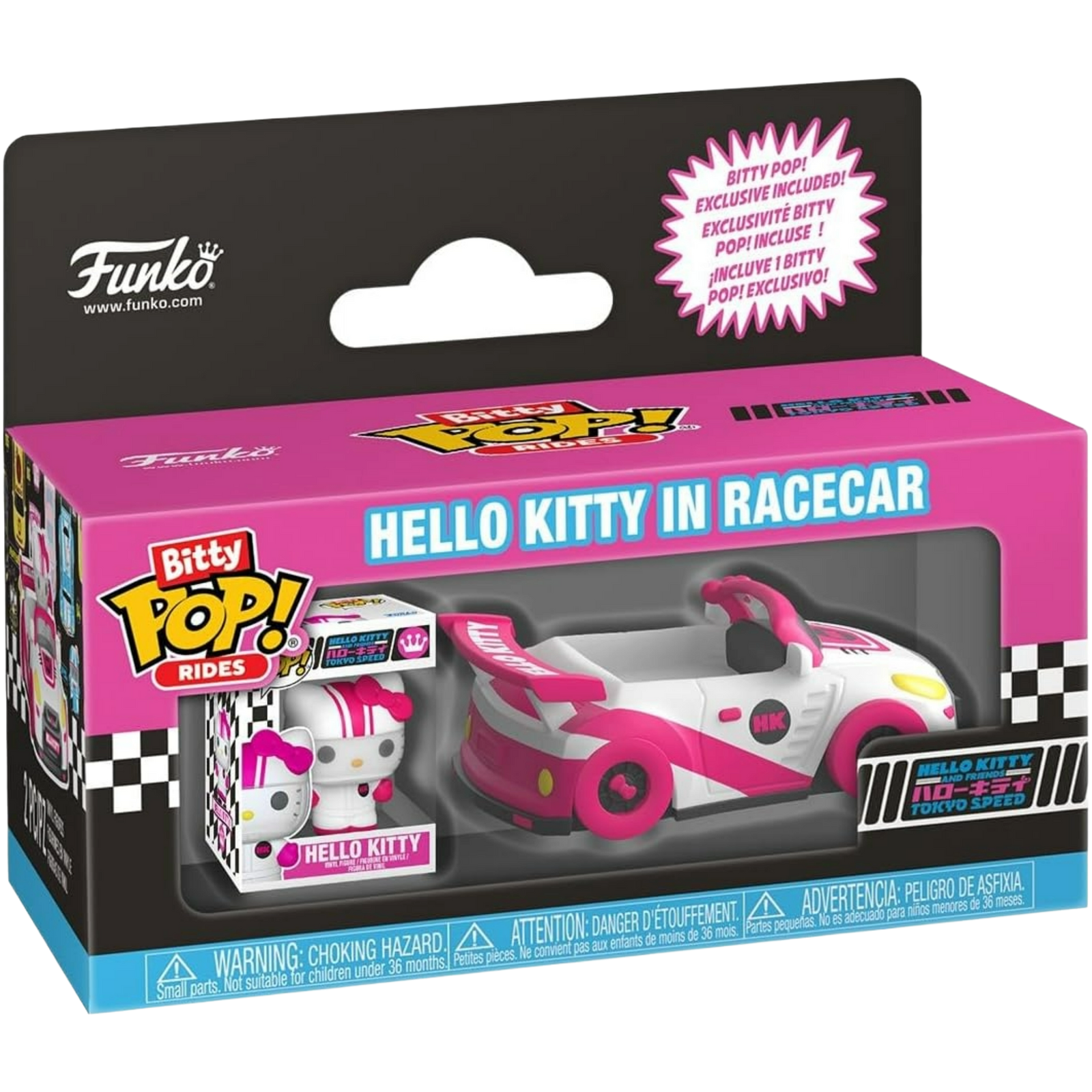 Funko Bitty Pop! Rides: Hello Kitty And Friends Tokyo Speed - Hello Kitty In Racecar