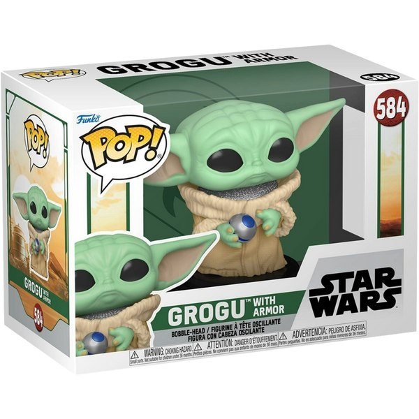 Funko Pop! TV: The Book Of Boba Fett - Grogu With Armor #584