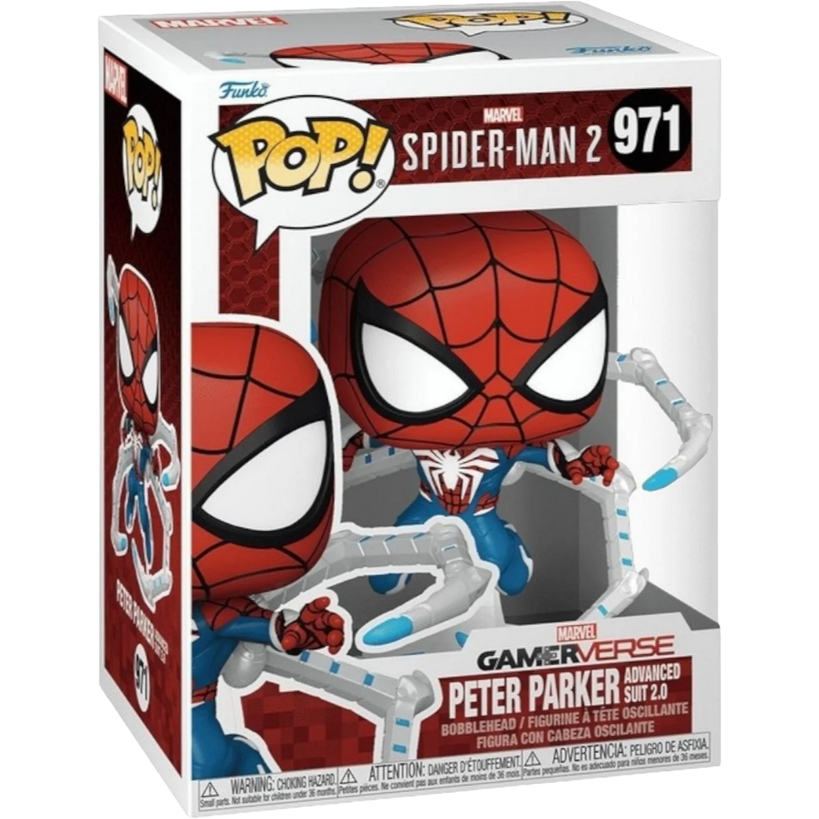 Funko Pop! Games: Spider-Man 2 - Peter Parker Advance Suit 2.0 (Gamerverse) #971