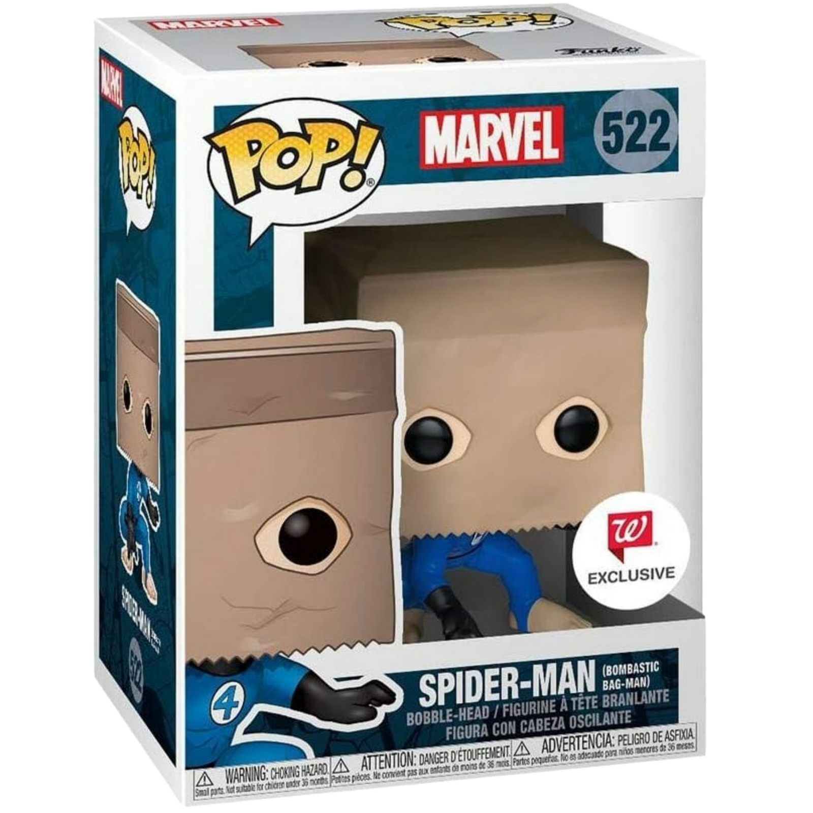 Funko Pop! Heroes: Marvel 80th - Spider-Man (Bombastic Bag-Man) #522