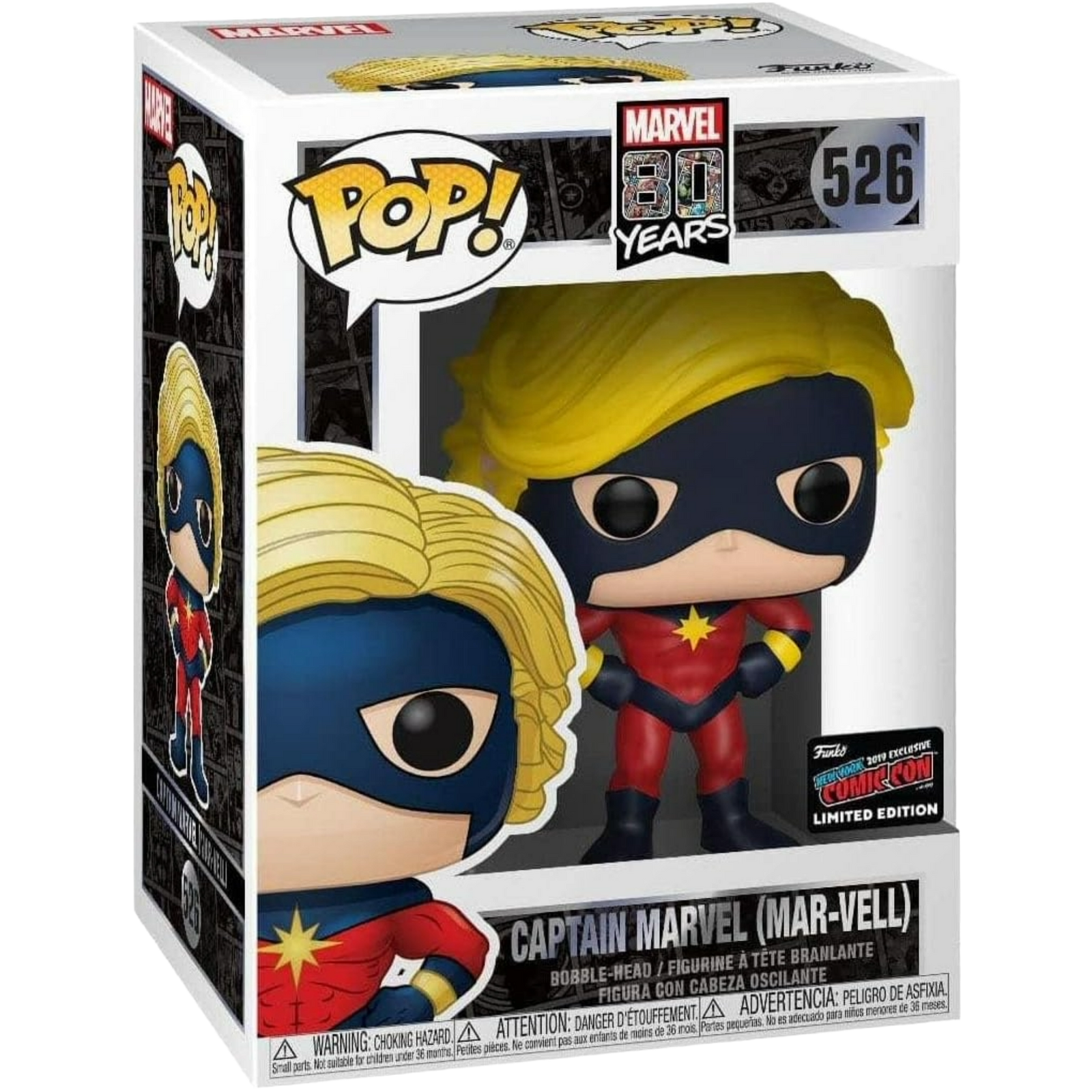Funko Pop! Heroes: Marvel 80th - Captain Marvel (Mar-Vell) #526