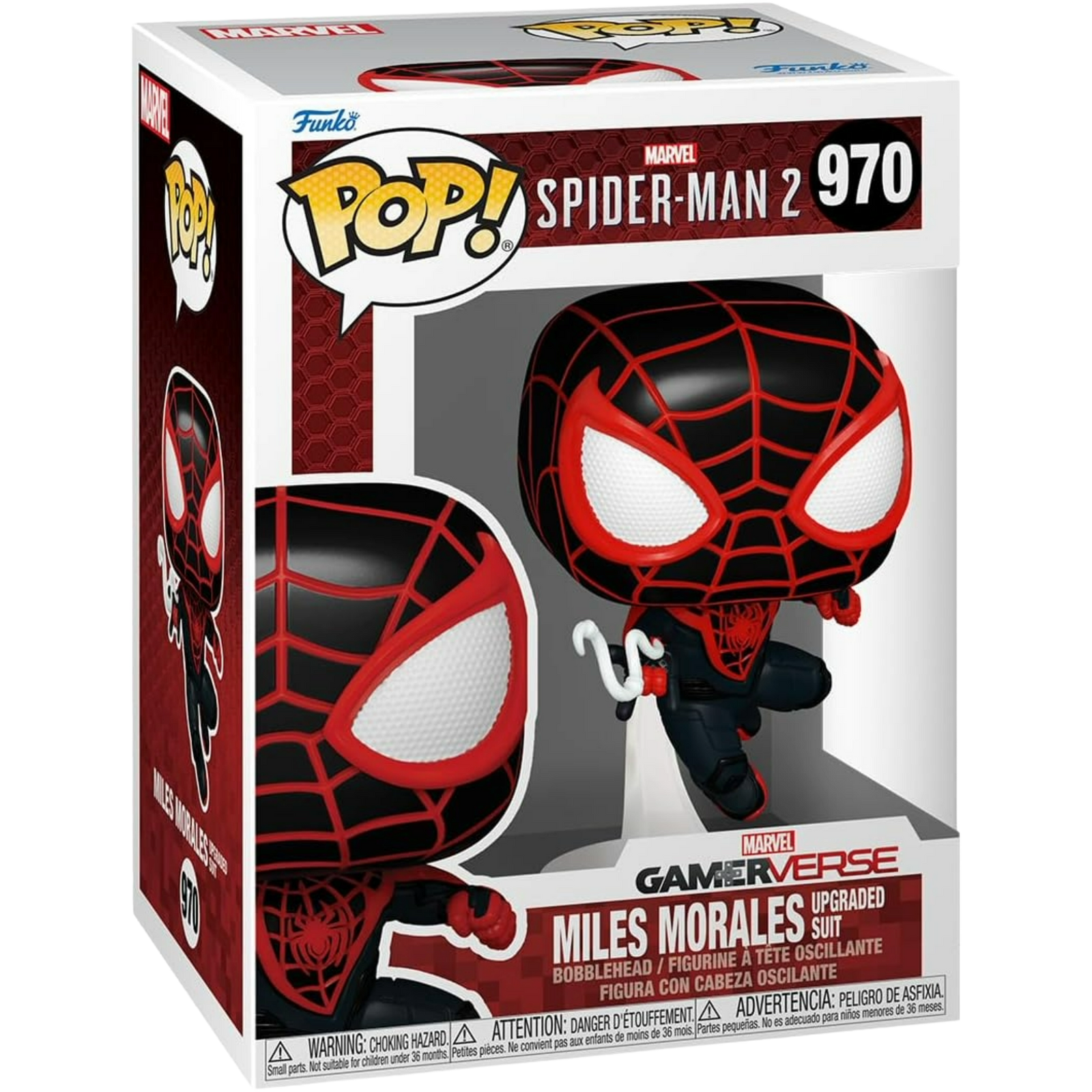 Funko Pop! Games: Spider-Man 2 - Miles Morales Upgraded Suit (Gamerverse) #970
