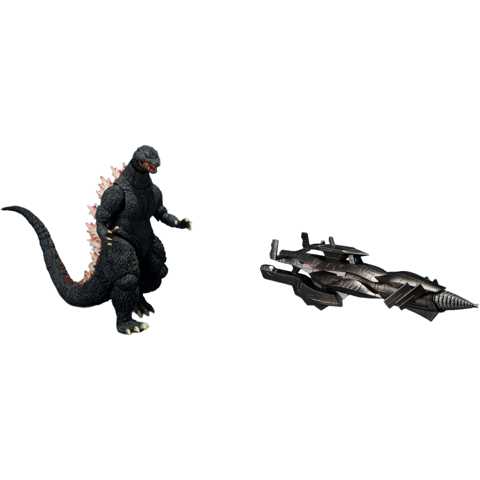 BANDAI / Tamashii Nations S.H. MonsterArts: Godzilla Final Wars - Godzilla (2004) Heat Ray Ver. Vs. New Gotengo