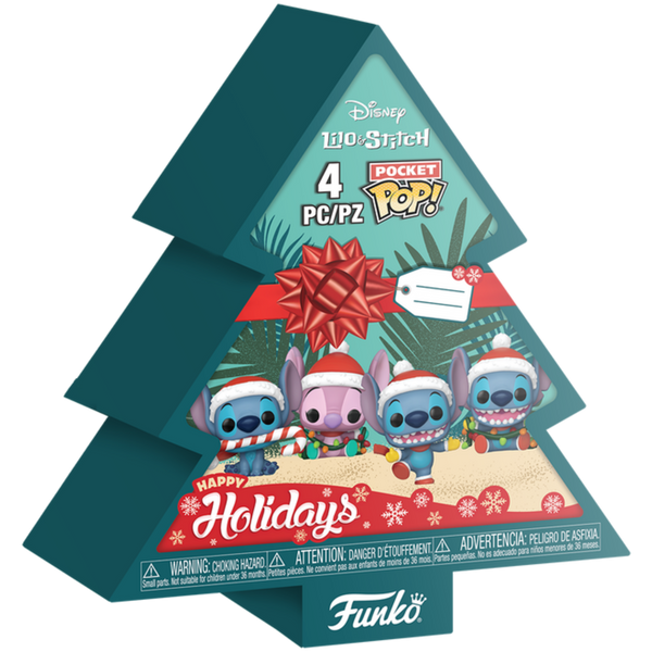 Funko Pocket Pop! Disney: Lilo & Stitch - Holiday Lilo & Stitch 4-Pack