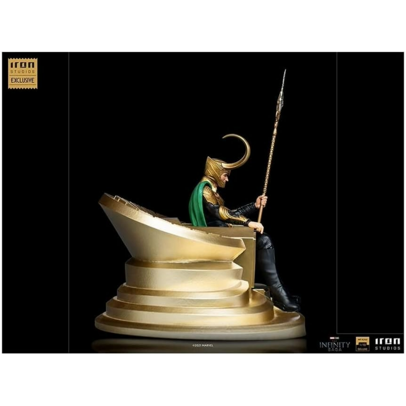 Iron Studios: Marvel The Infinity Saga - Loki With Throne (Escala 1/10)