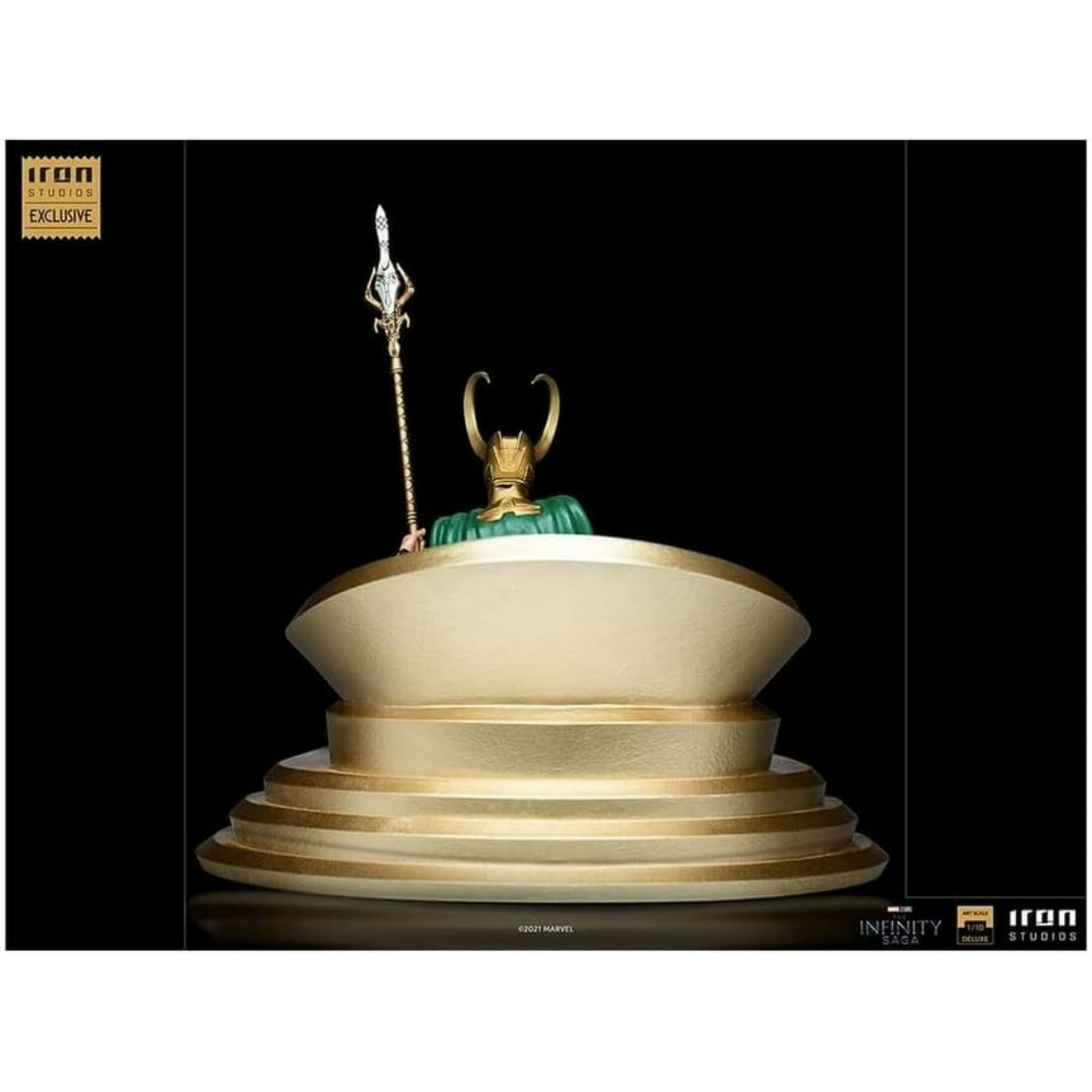 Iron Studios: Marvel The Infinity Saga - Loki With Throne (Escala 1/10)