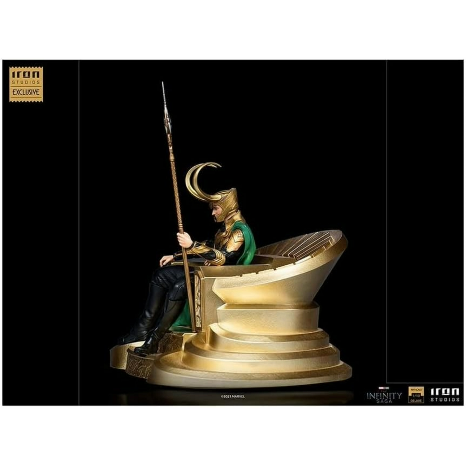 Iron Studios: Marvel The Infinity Saga - Loki With Throne (Escala 1/10)