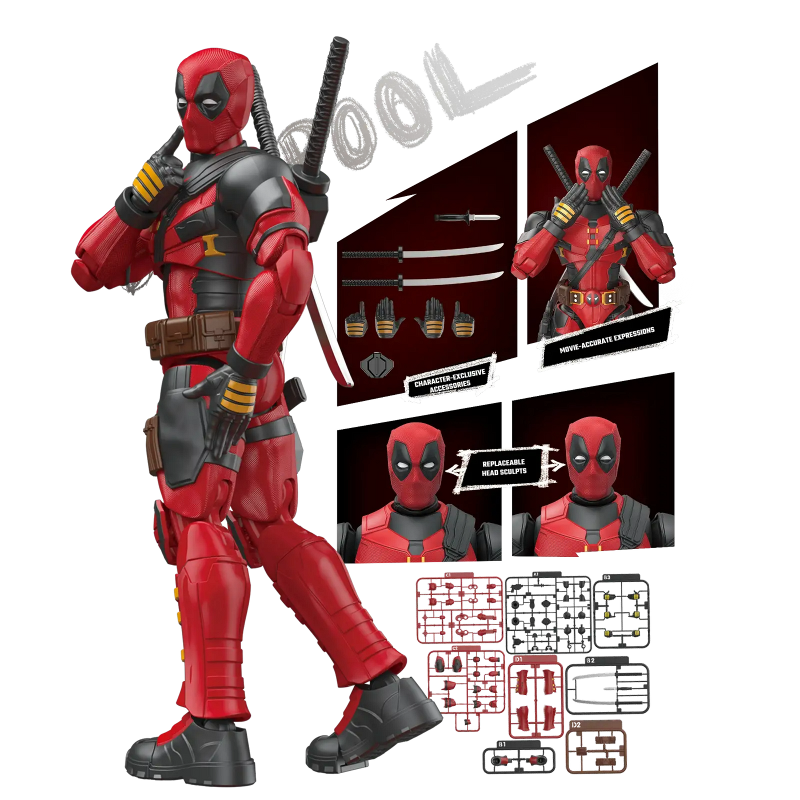 Blokees Champion Class: Marvel Deadpool & Wolverine - Deadpool