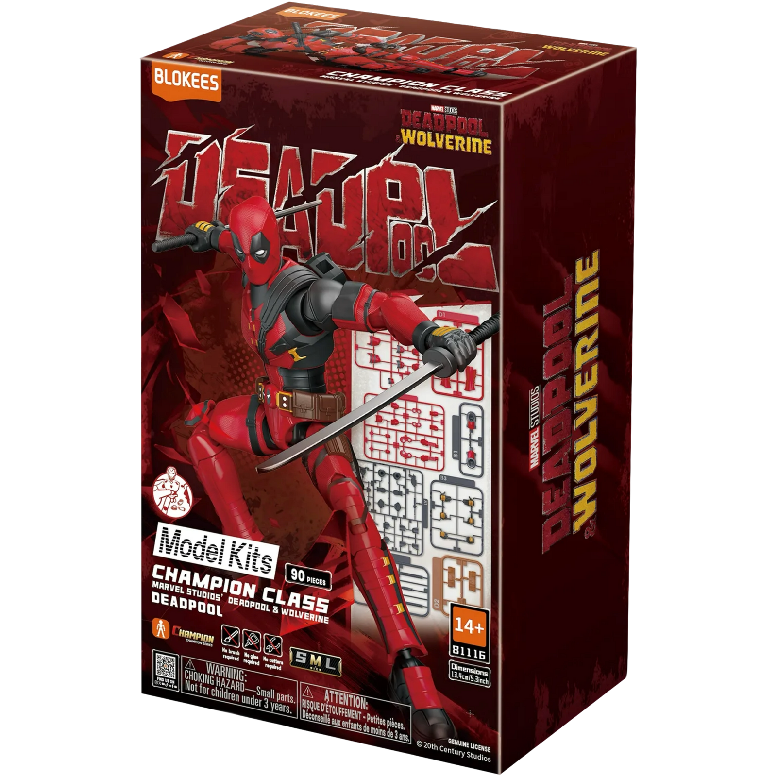 Blokees Champion Class: Marvel Deadpool & Wolverine - Deadpool